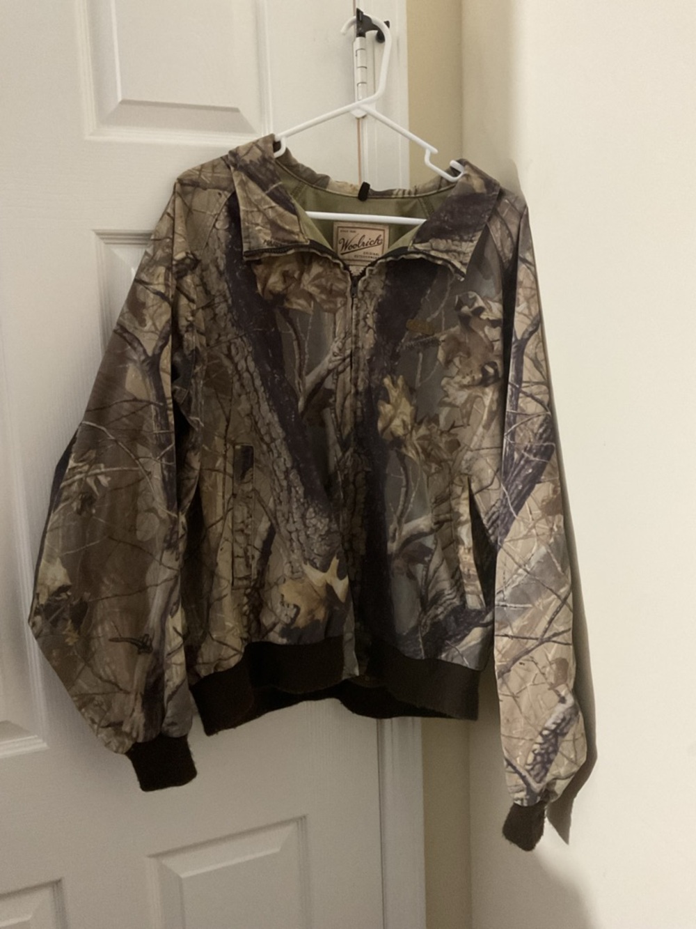 Woolrich Realtree Camo Zip-Front Pullover in Brown and Green